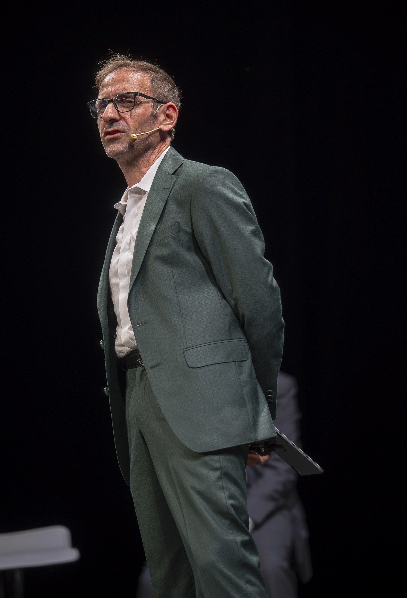 Davide Radicchi sul palco della Convention Nazionale Pall-Ex Italia